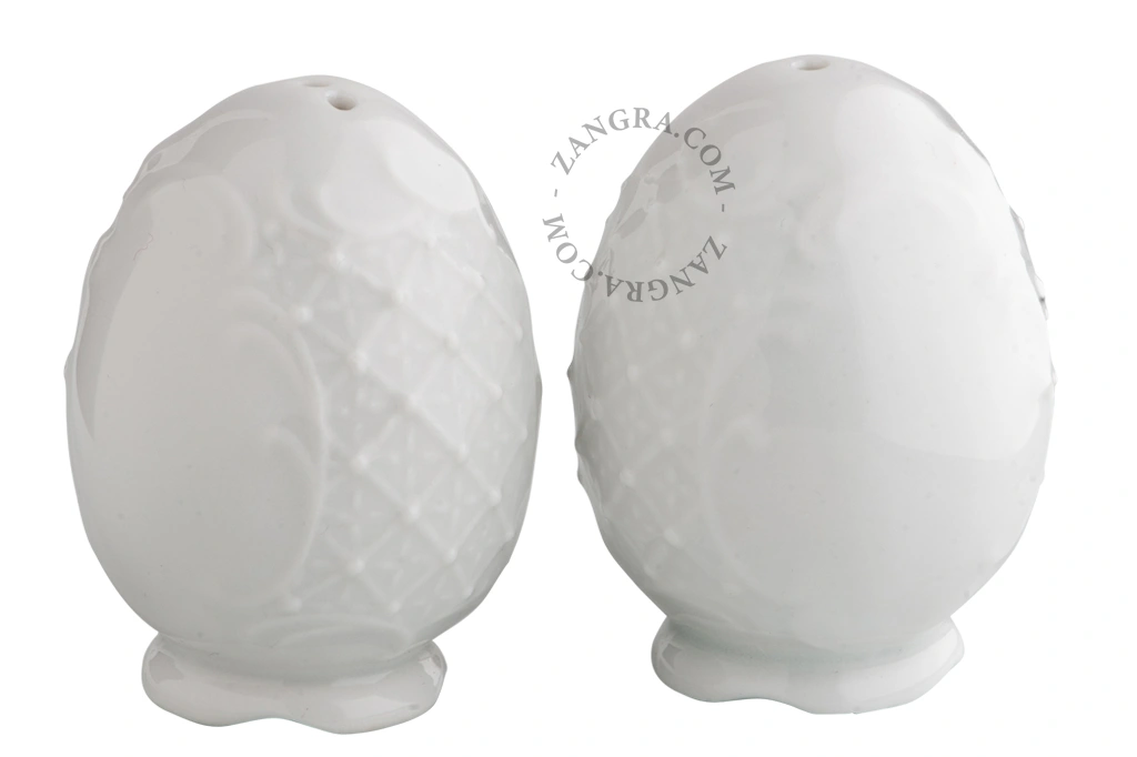 pimentero y salero de porcelana
