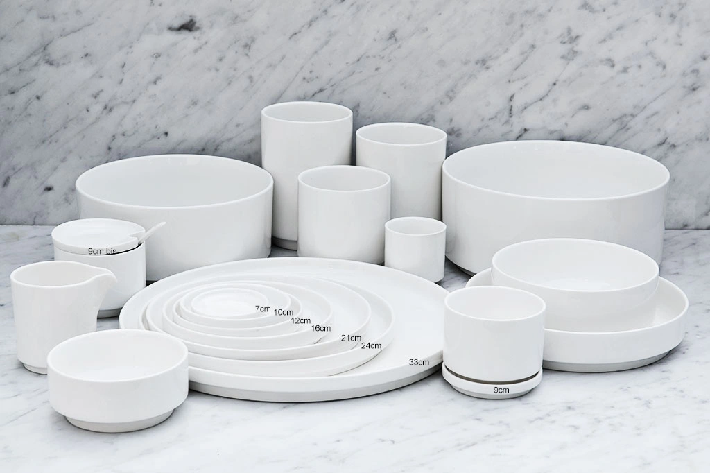 porcelanowy talerz - Ø 9 cm
