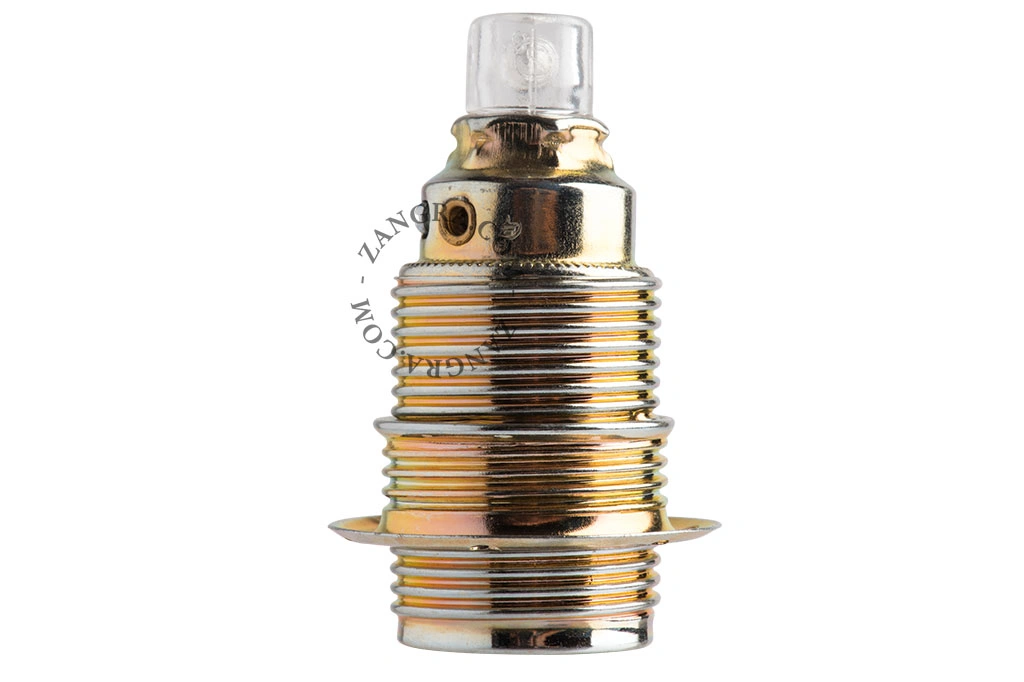 brass-coloured shade ring for E14 lampholder