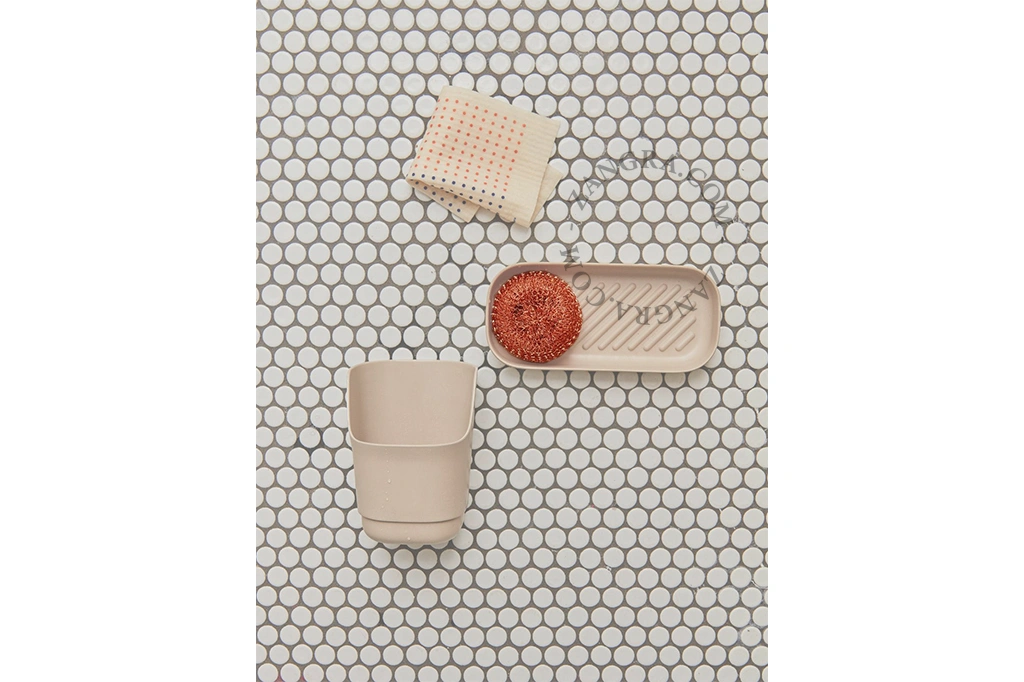 bambu kök diskbänk caddy arrangör