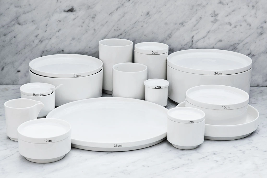 porcelanowy talerz - Ø 9 cm