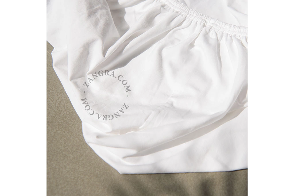 lenzuolo bianco in cotone percalle