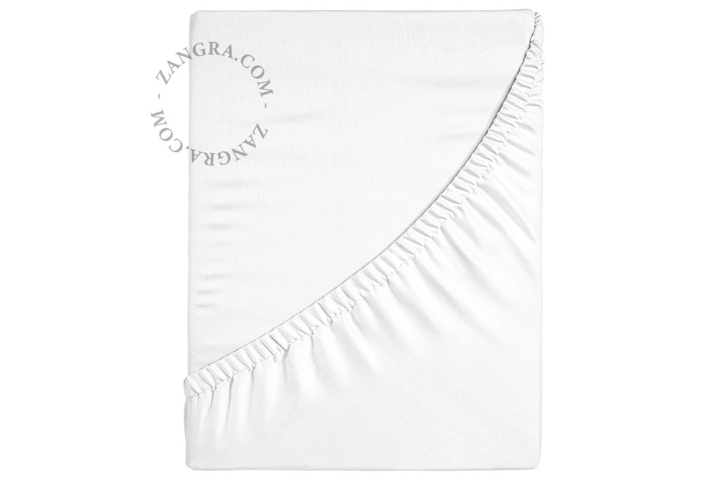 lenzuolo bianco in cotone percalle