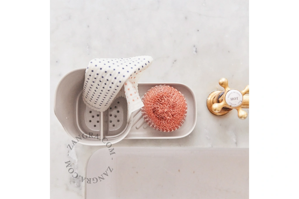 bambu kök diskbänk caddy arrangör