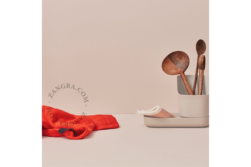 bambu kök diskbänk caddy arrangör