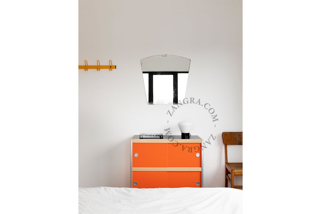black porcelain table lamp - glass shade - Ø 10 cm