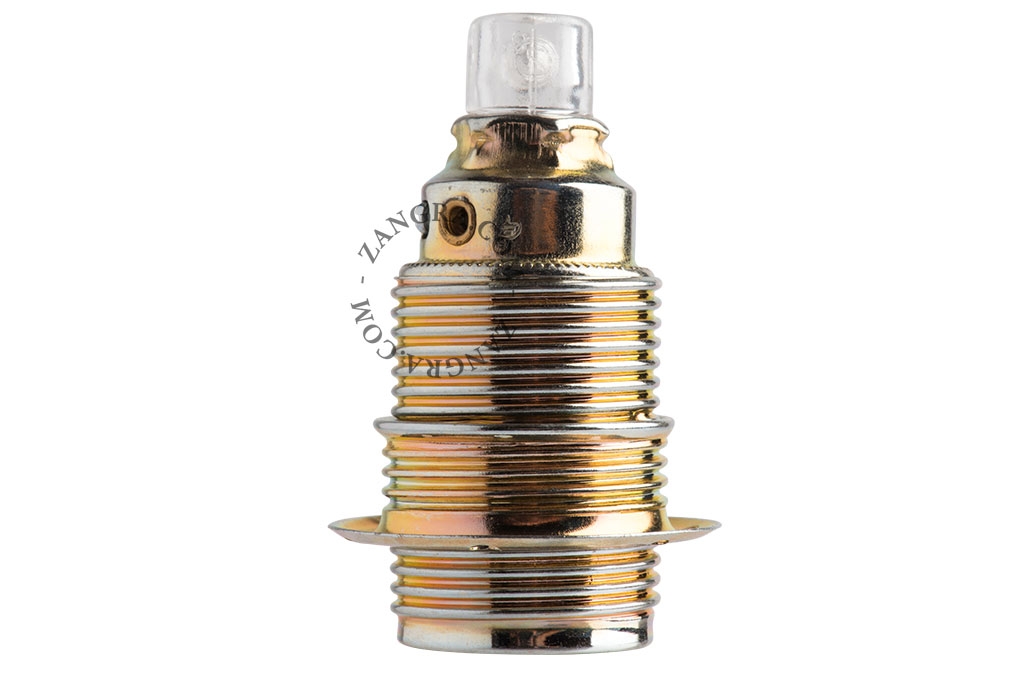 brass-coloured shade ring for E14 lampholder