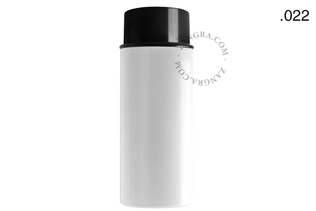 black wall or ceiling light - glass shade - Ø 10 cm