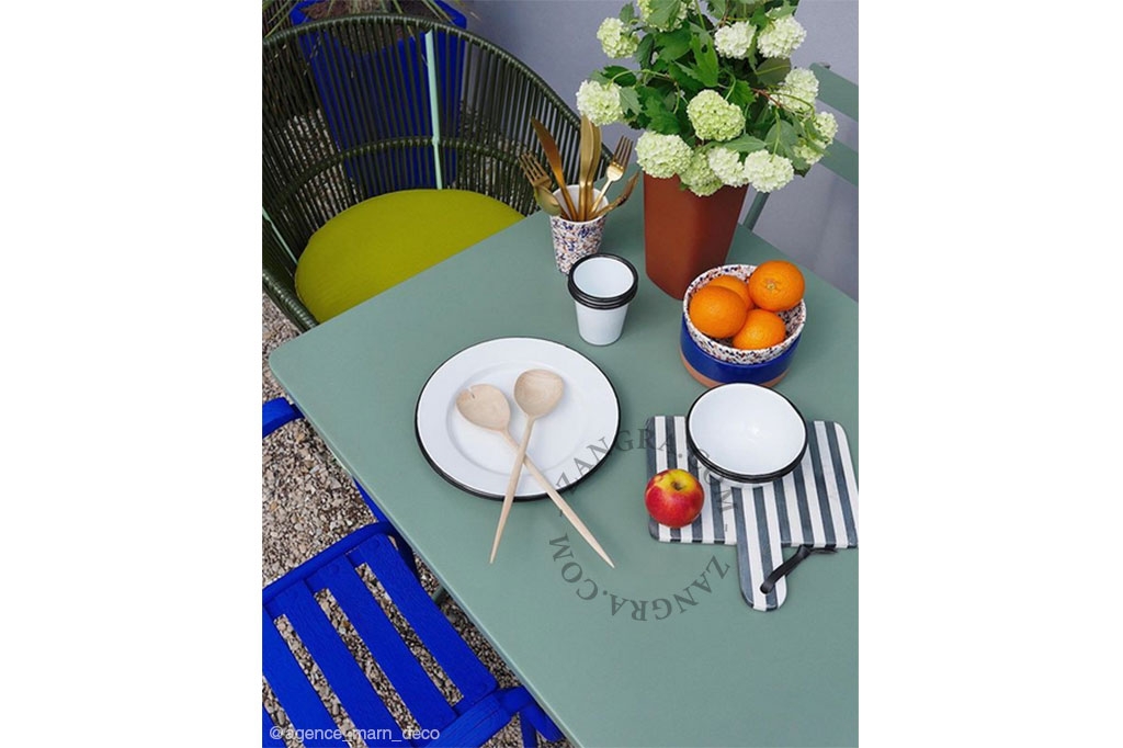 piatto in smalto bianco - Ø 24 cm