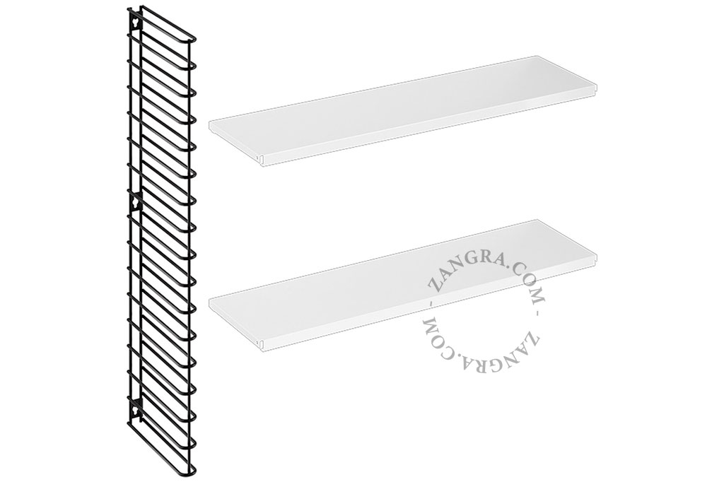 black&white Tomado modular bookshelf