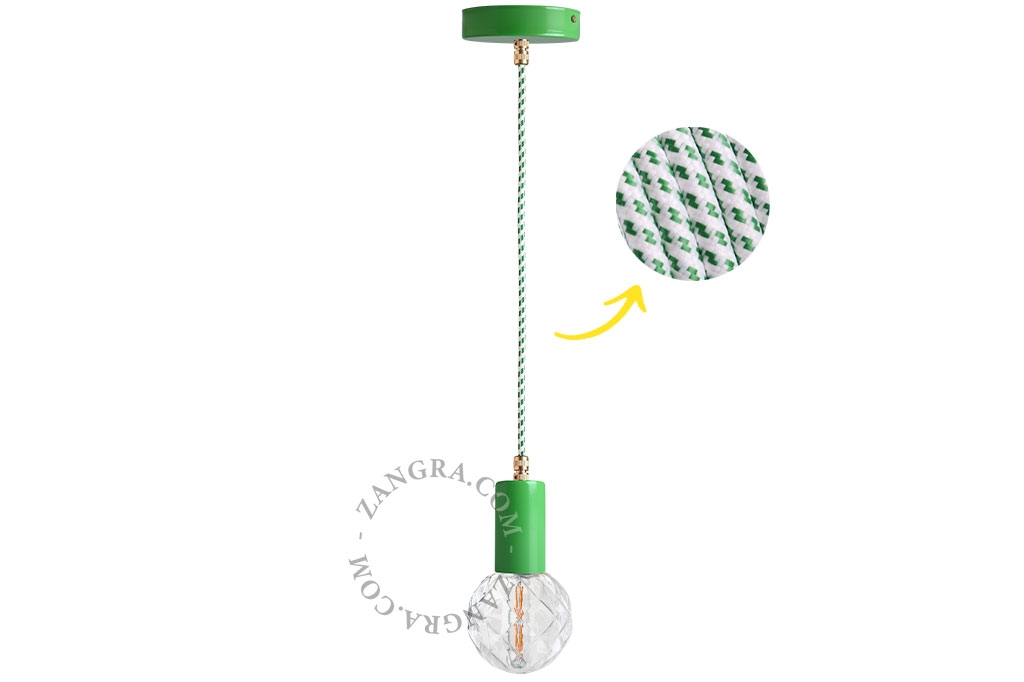 lampada a sospensione verde