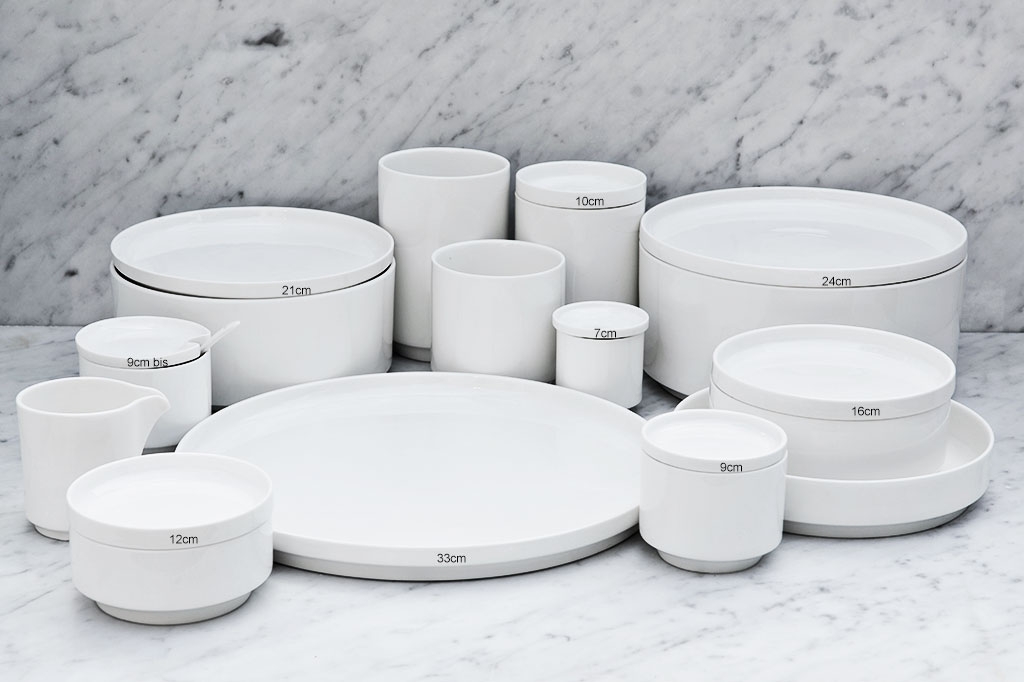 porcelanowy talerz - Ø 9 cm