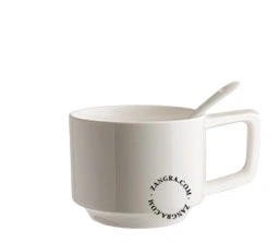 porcelanowy kubek z uchwytem