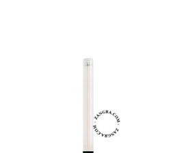 E27 non-dimmable filament LED light bulb - 2200K - 5W - 31cm - ribbed glass