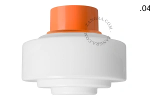 orange wall or ceiling light - glass shade - Ø 10 cm