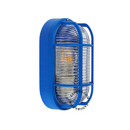 Blå skotlampe.