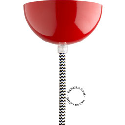 plafondkapje-metaal-rood