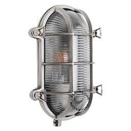 outdoor marine light in nickel-plated brass