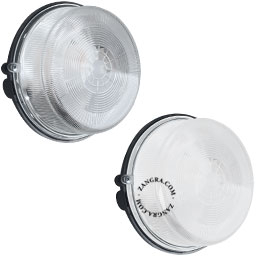 Udendørs eller badeværelses sort bakelit skotlampe .