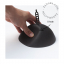 Rosone da soffitto Cable Cup flessibile nero.