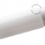 White porcelain wall light with glass globe for bathroom or outdoor use.