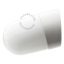 White porcelain wall light with glass globe for bathroom or outdoor use.