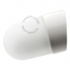 White porcelain wall light with glass globe for bathroom or outdoor use.