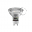 Dæmpbar GU10 LED-pære i transparent glas.