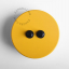 interruptor amarelo - duplo botão de pressão em preto