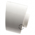 Porcelain slanted wall light.