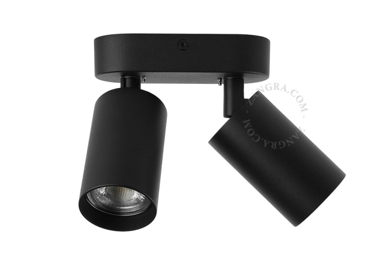 Overflademonteret dobbelt LED-spotlight.