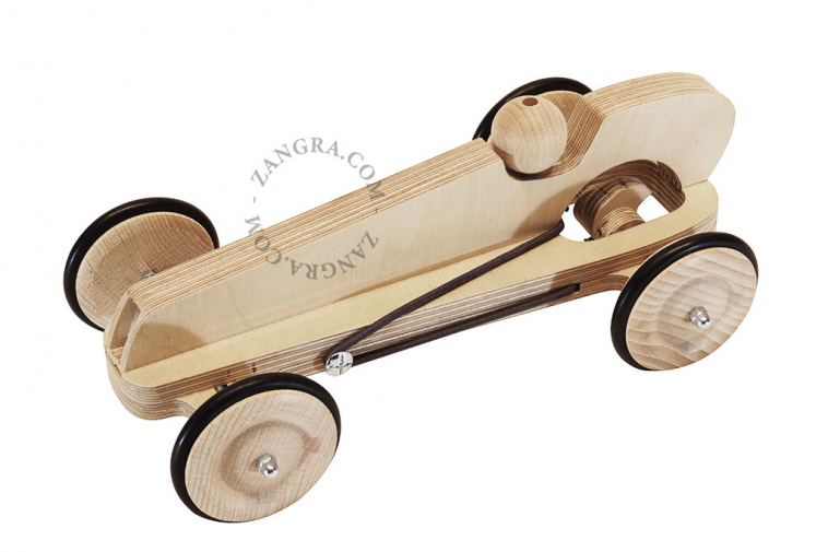 coche de carreras de madera