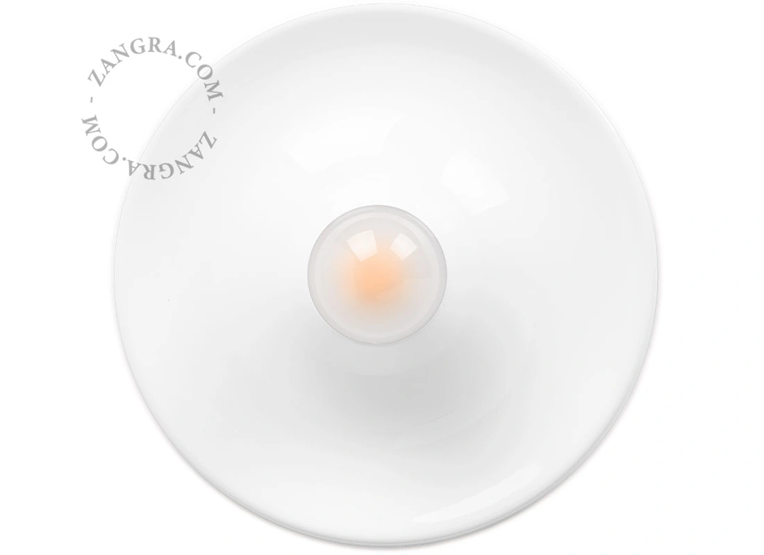 hvid Space Age lampe Eli - Ø 26 cm