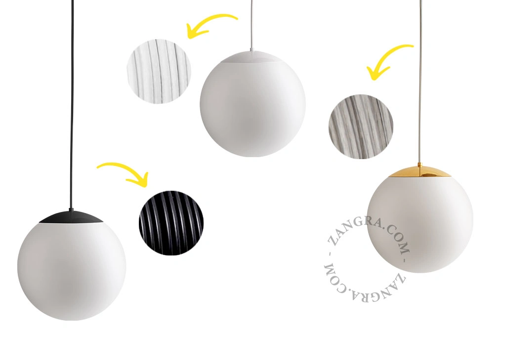 ręcznie wykonana szklana lampa wisząca - 30 cm