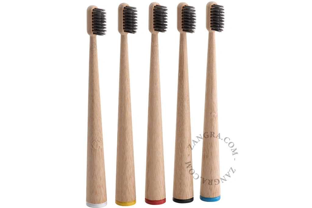 self standing bamboo toothbrush