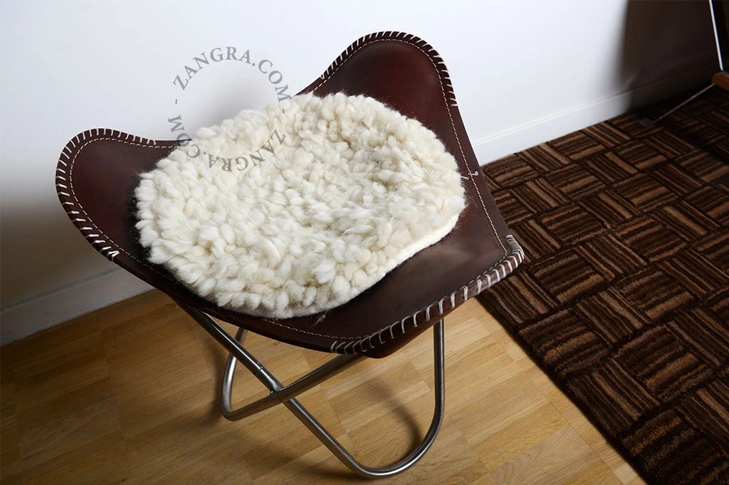cojín de lana para silla