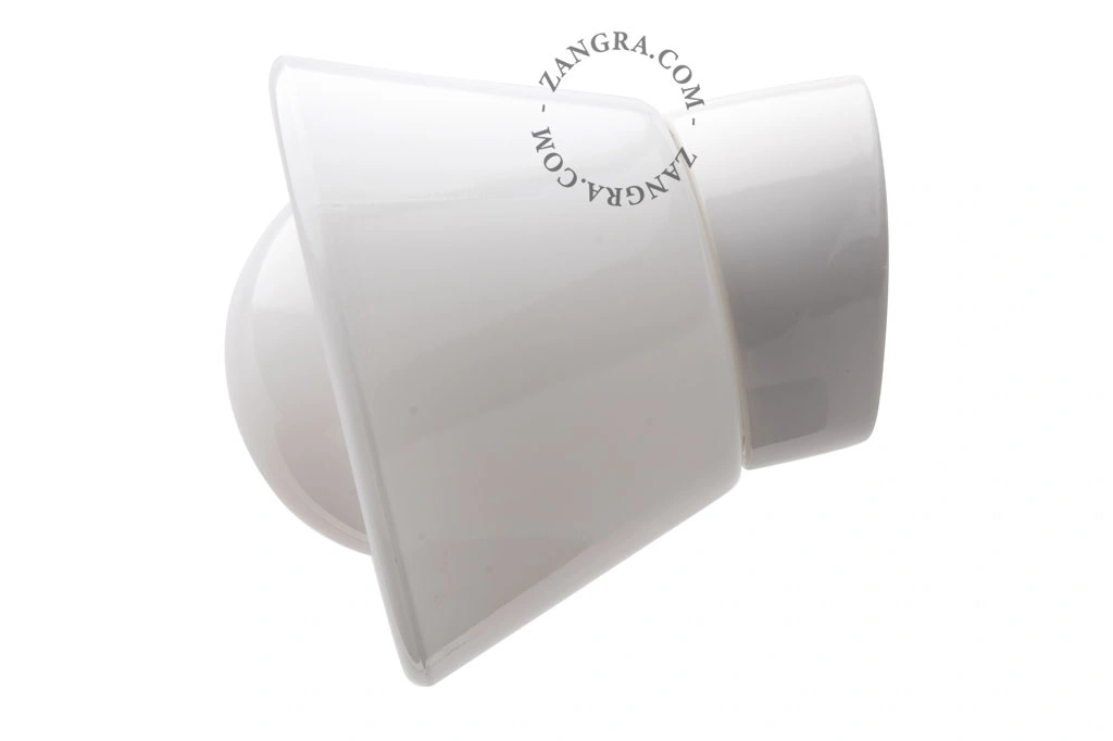 badeværelse væglampe i porcelæn med glasskærm – Ø 10cm - IP54