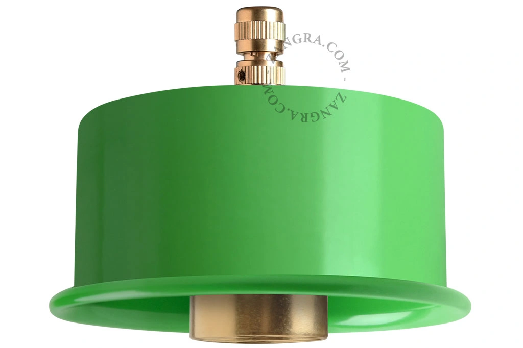 green lamp holder for pendant light - Ø 10cm