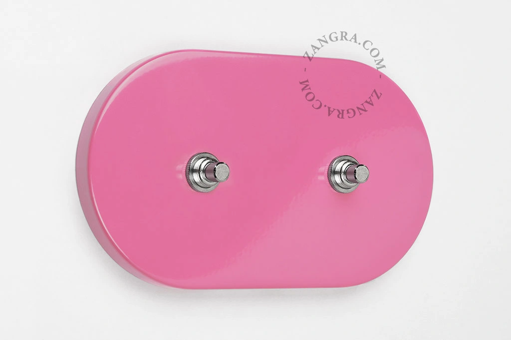 rosa tryckströmbrytare – dubbel nickel tryckknapp
