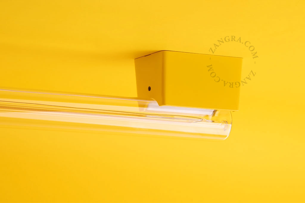 portalampade S14s gialle per lampadina a bastoncino