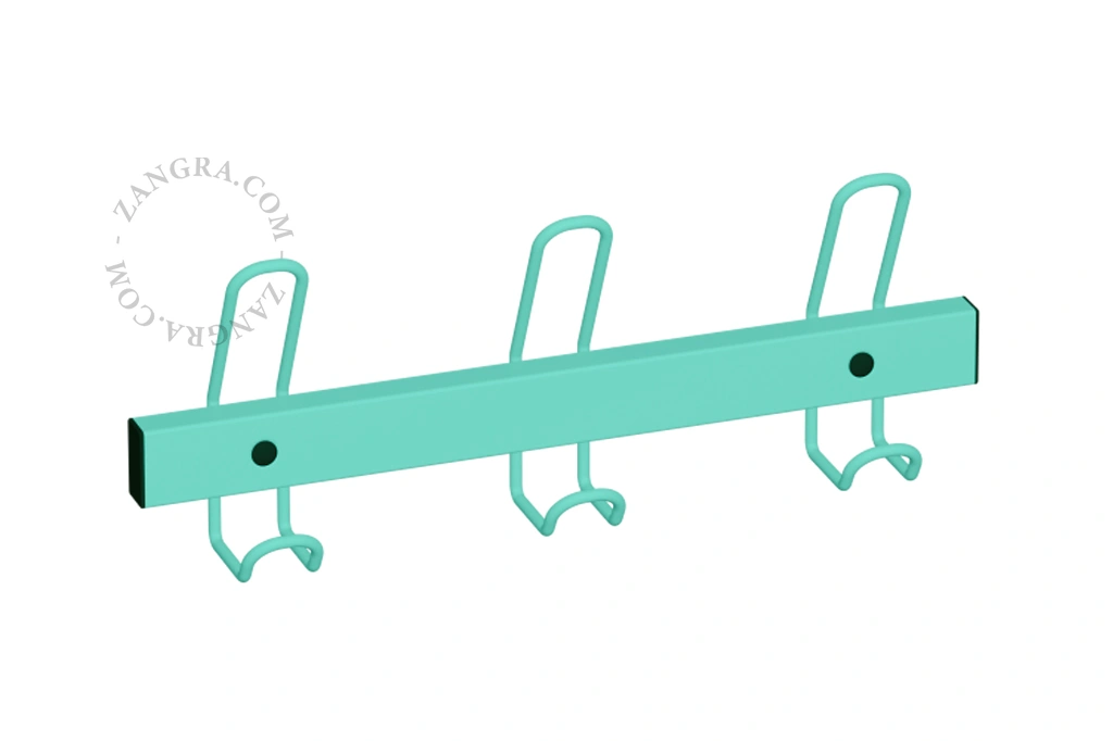 light blue coat rack