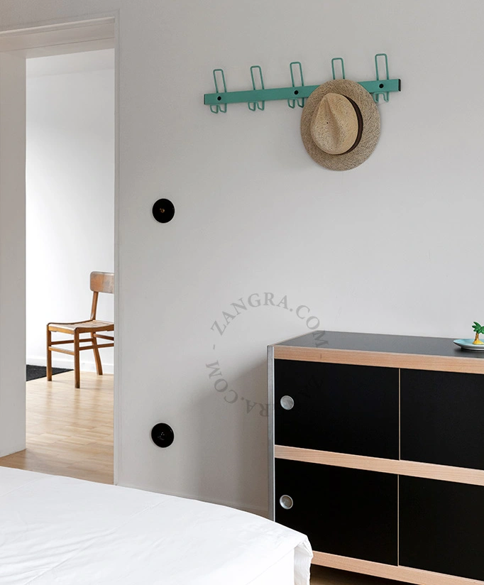 light blue coat rack