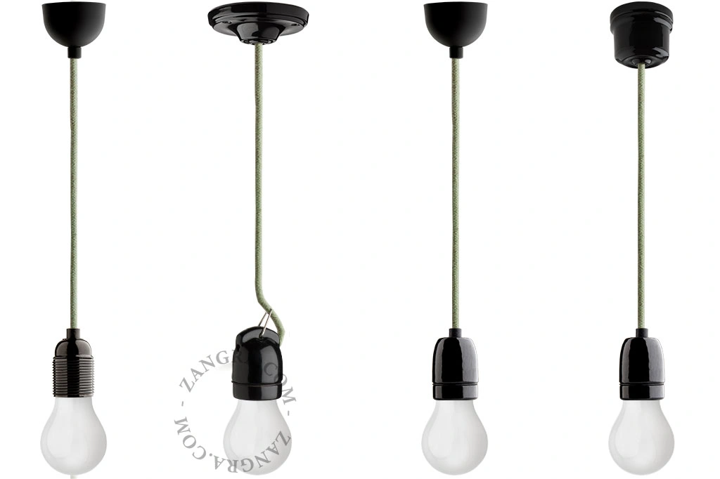 cavo in tessuto - verde muschio