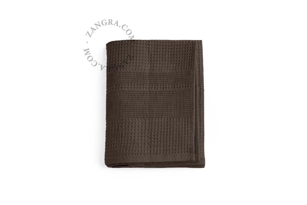 Badetuch Waffelpiqué - taupe