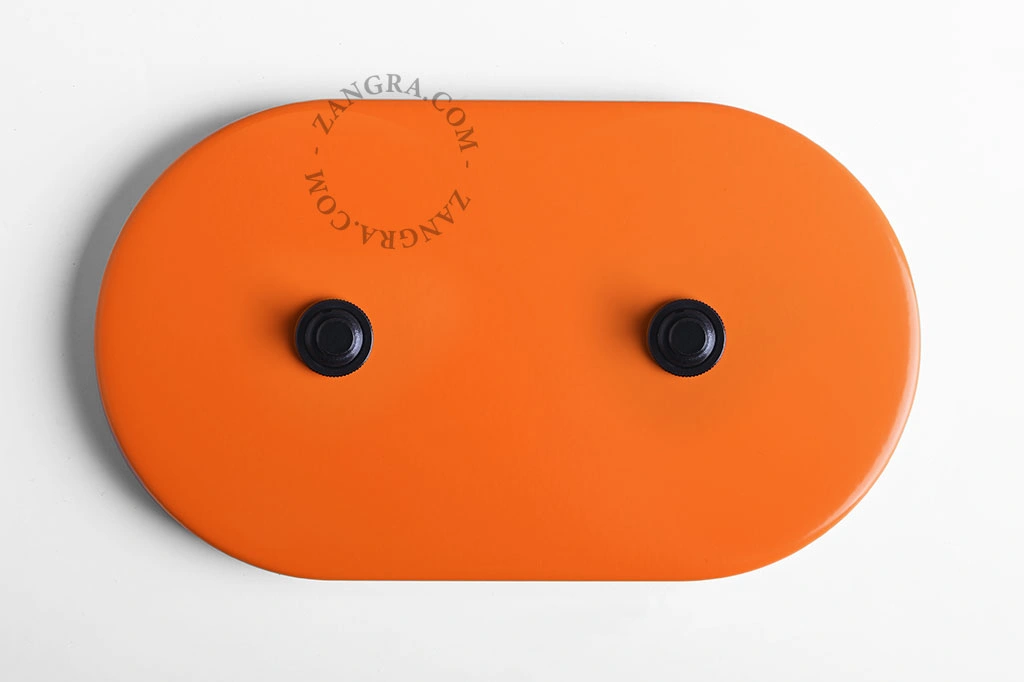 orange switch - double black push-button