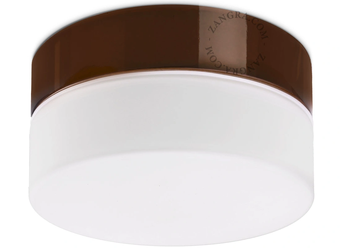 brązowa porcelanowa lampa , Dana - Ø 18 cm - IP54