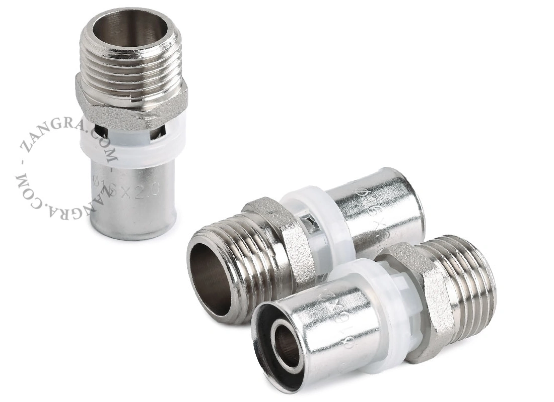 złączka zaprasowywana do rur wielowarstwowych - 1/2″ GZ x Ø 16 mm