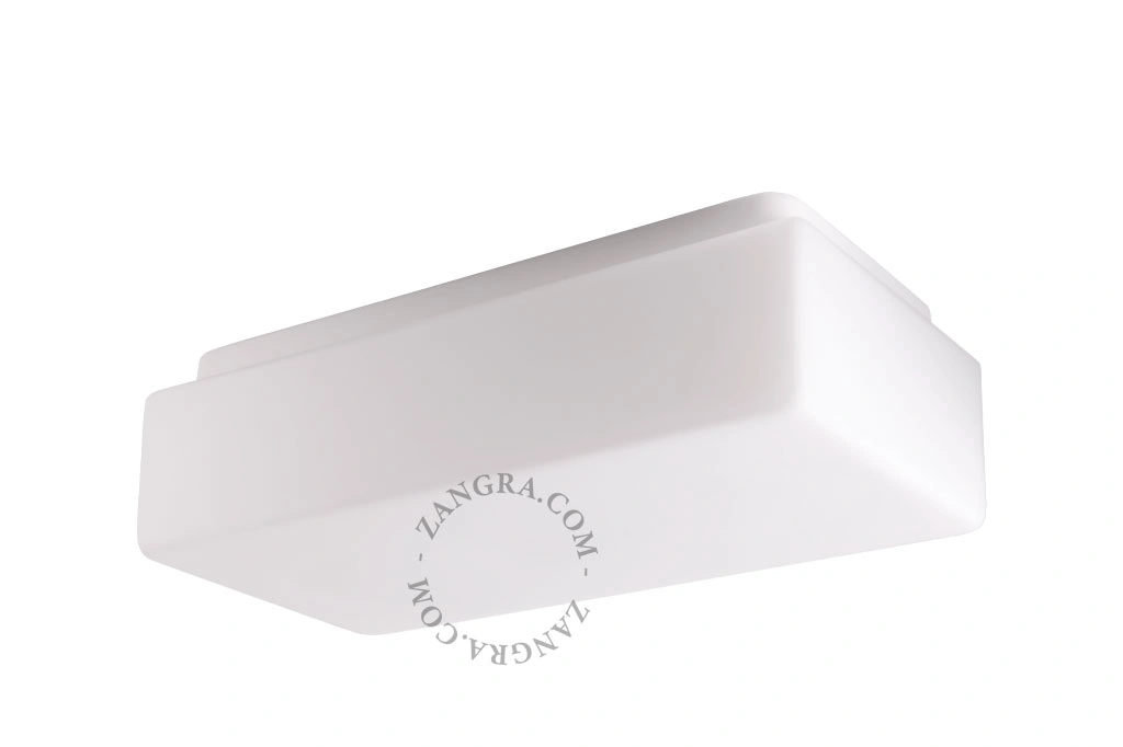 taklampa i blåst glas för badrum – 34cm - IP43