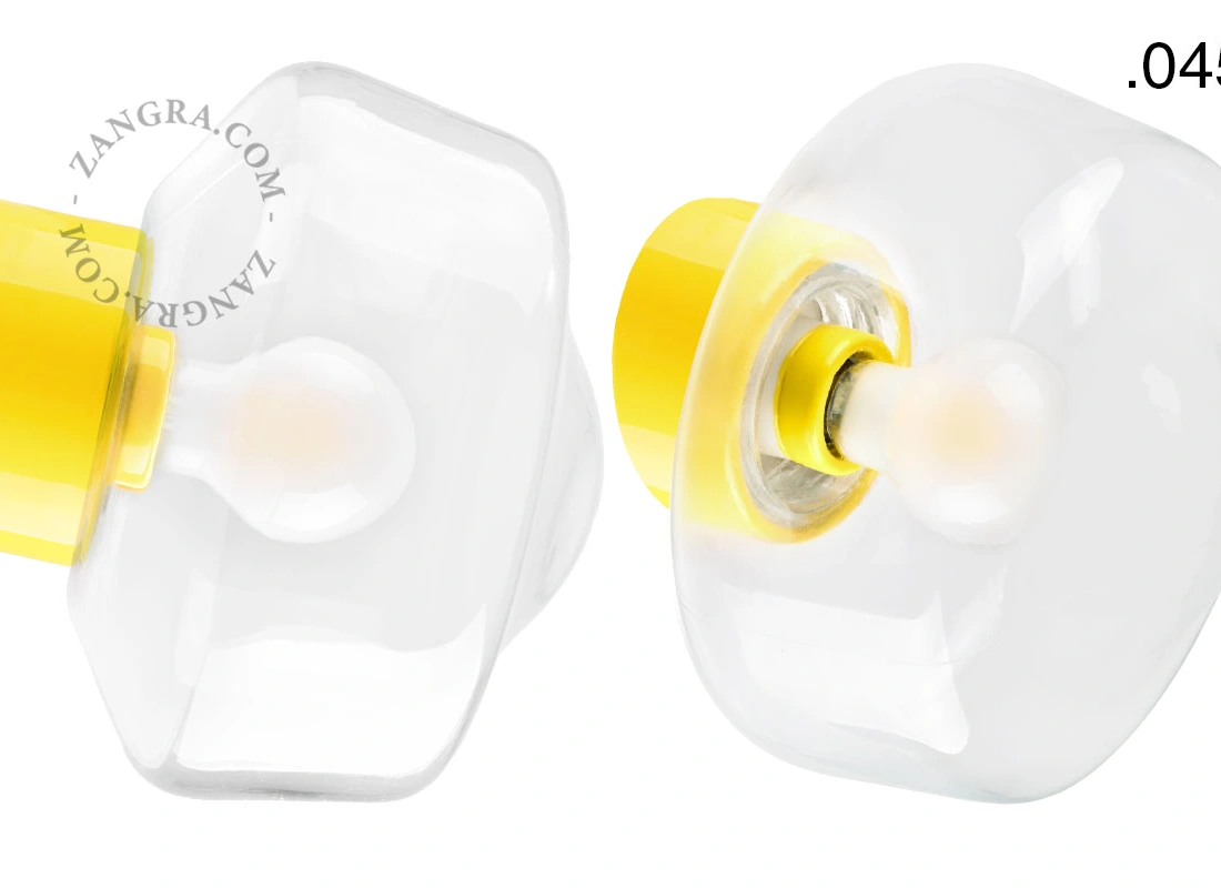 yellow porcelain wall light David - Ø 10 cm