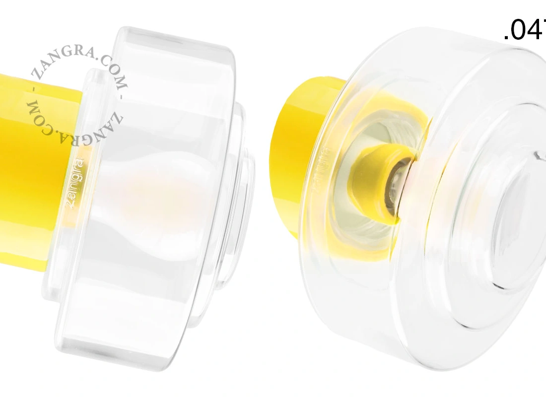 yellow porcelain wall light David - Ø 10 cm